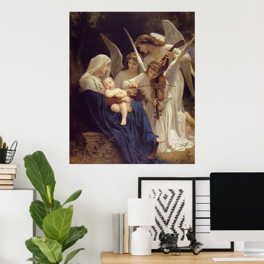 Zong van de Angels — William Bouguereau Poster (Thuiskantoor)