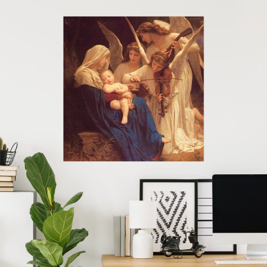 Zong van de Angels — William Bouguereau Poster (Thuiskantoor)