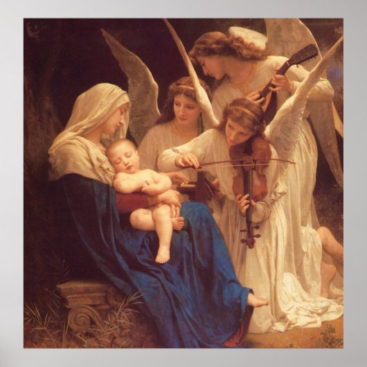 Zong van de Angels — William Bouguereau Poster (Voorkant)