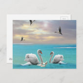 Zong van de witte zwaan, briefkaart (Voorkant / Achterkant)