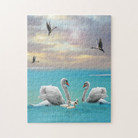Zong van de witte zwaan, legpuzzel (Verticaal)
