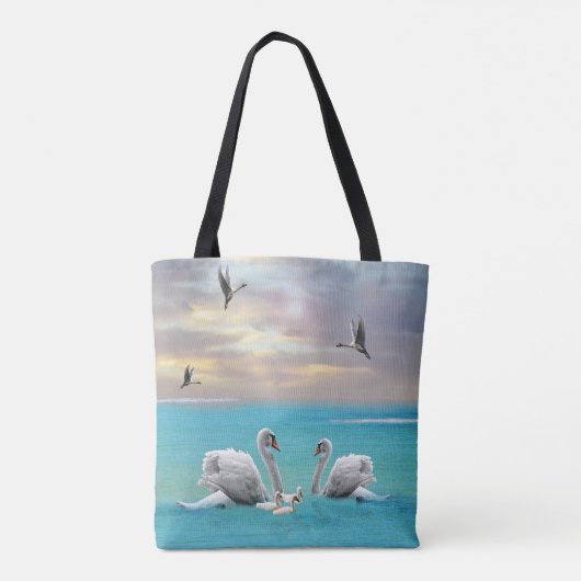 Zong van de witte zwaan, tote bag (Achterkant)