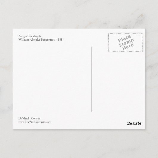 Zong van het Angels Briefkaart (Achterkant)