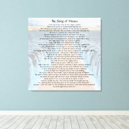 Zong van Mozes Canvas Afdruk (Insitu (Houten vloer))