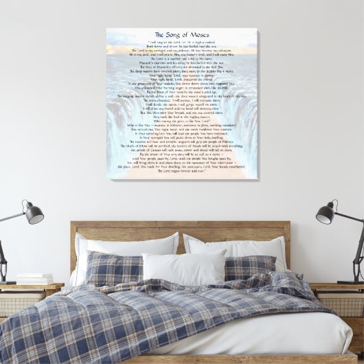 Zong van Mozes Canvas Afdruk (Insitu (Slaapkamer))