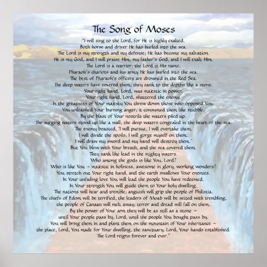 Zong van Mozes Poster (Voorkant)