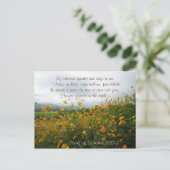 Zong van Solomon 2:10 Maak mijn liefde, kom met mi Briefkaart (Staand voorkant)