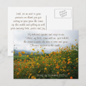 Zong van Solomon 2:10 Maak mijn liefde, kom met mi Briefkaart (Voorkant / Achterkant)