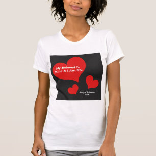 Zong van Solomon 2:16 Bijbelscriptversie Verse T-shirt