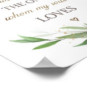 Zong van Solomon 3:4 Ik heb de eenGriekenland gevo Poster (Hoek)