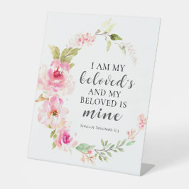 Zong van Solomon 6:3 Ik ben het huwelijk van mijn  Reclamebord Met Voetstuk