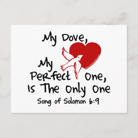 Zong van Solomon 6:9 Briefkaart (Voorkant)