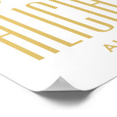 Zong van Solomon | Poster Champagne Gold Guestbook (Hoek)