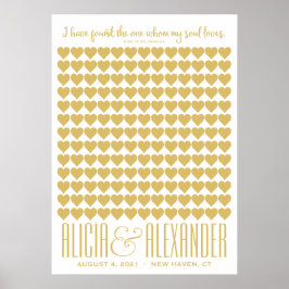 Zong van Solomon | Poster Champagne Gold Guestbook