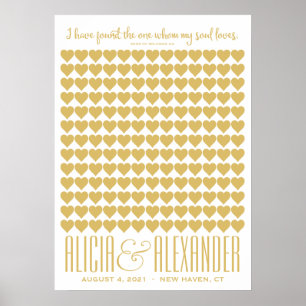 Zong van Solomon   Poster Champagne Gold Guestbook