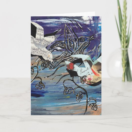 Zong vogels Wenskaarten Kaart (Voorkant)