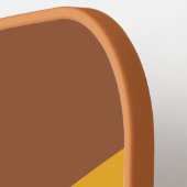 Zongebakken Klei Over Strepen met Naam Pickleball Paddle (Links Detail)