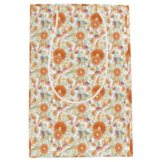 Zongebrande Watel en Eucalyptus Blooms Verpakking Medium Cadeauzakje (Voorkant)