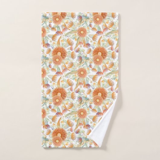 Zongebrande wateren en eucalyptus Blooms Bad Handdoek (Handdoek)