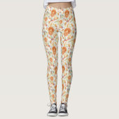 Zongebrande wateren en eucalyptus Blooms Leggings (Voorkant)