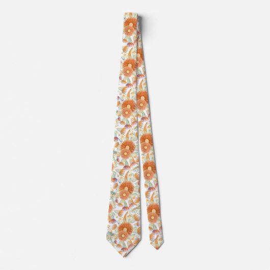 Zongebrande wateren en eucalyptus Blooms Stropdas (Voorkant)