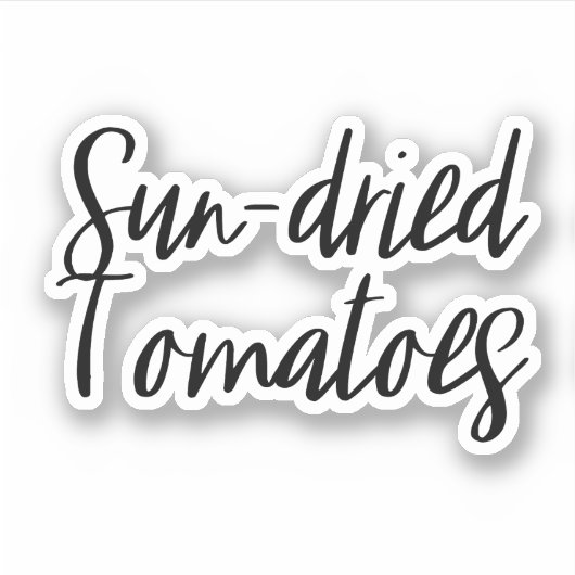 Zongedroogde tomaten Sticker (Voorkant)