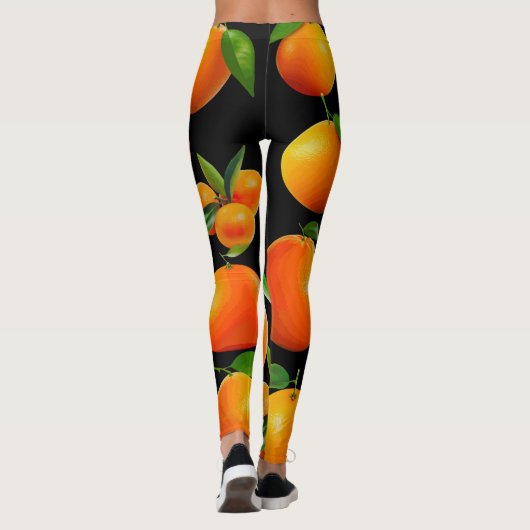 Zongekuste Sinaasappels Leggings (Achterkant)