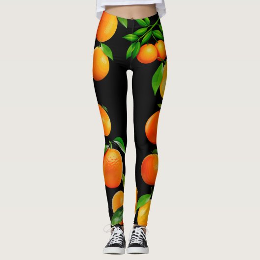 Zongekuste Sinaasappels Leggings (Voorkant)