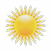 Zongele sinaasappel sticker (Voorkant)