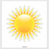 Zongele sinaasappel sticker (Vel)