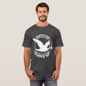 Zongen Pistolen omhoog Funny Goose Hunter Duck Hun T-shirt (Voorkant volledig)