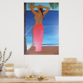 Zongvogel bij zonsopgang poster (Keuken)