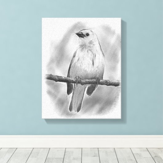 Zongvogel Canvas Afdruk (Insitu (Houten vloer))