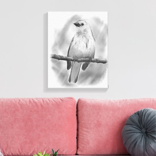 Zongvogel Canvas Afdruk (Insitu (Woonkamer))