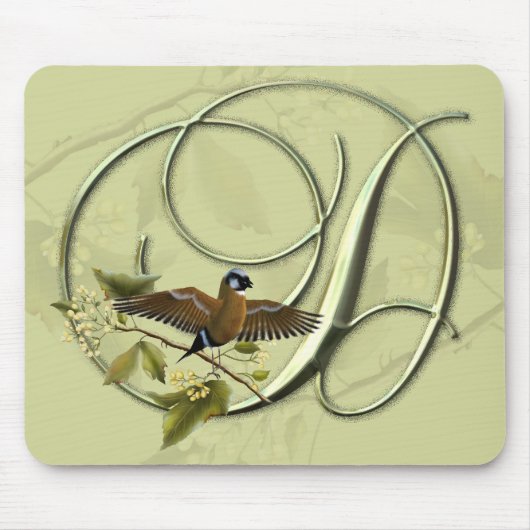 Zongvogel Initiaal D Muismat (Voorkant)