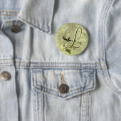 Zongvogel Initiaal L Ronde Button 5,7 Cm (In situ)