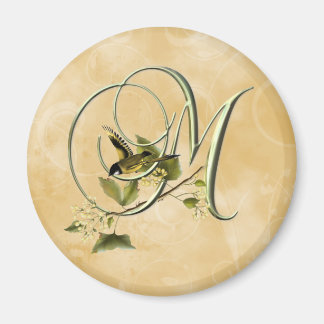 Zongvogel Initiaal M Magneet