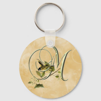 Zongvogel Initiaal M Sleutelhanger