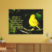 Zongvogel Inspirerend Canvas Afdruk (Insitu (Woonkamer))