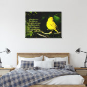 Zongvogel Inspirerend Canvas Afdruk (Insitu (Slaapkamer))