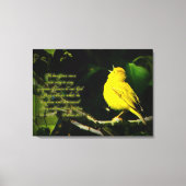 Zongvogel Inspirerend Canvas Afdruk (Voorkant)