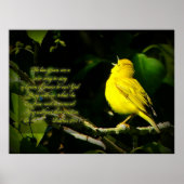 Zongvogel Inspirerend Poster (Voorkant)