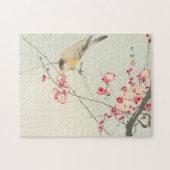 zongvogel op de Cherry Branch in Bloom Art Legpuzzel (Horizontaal)