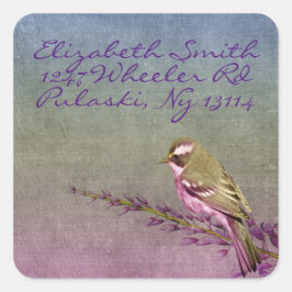 Zongvogel Vierkante Sticker