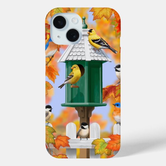 Zongvogels in het najaar Case-Mate iPhone case (Achterkant)