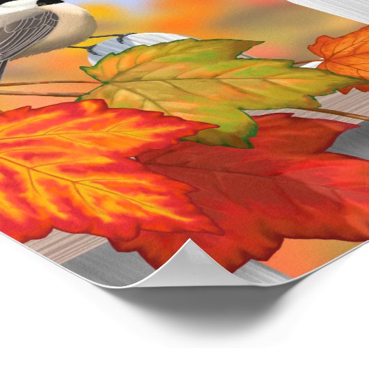 Zongvogels in het najaar poster (Hoek)