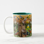 Zongvogels in het westen tweekleurige koffiemok (Links)