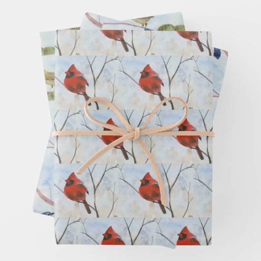 Zongvogels Inpakpapier Vel (In situ)