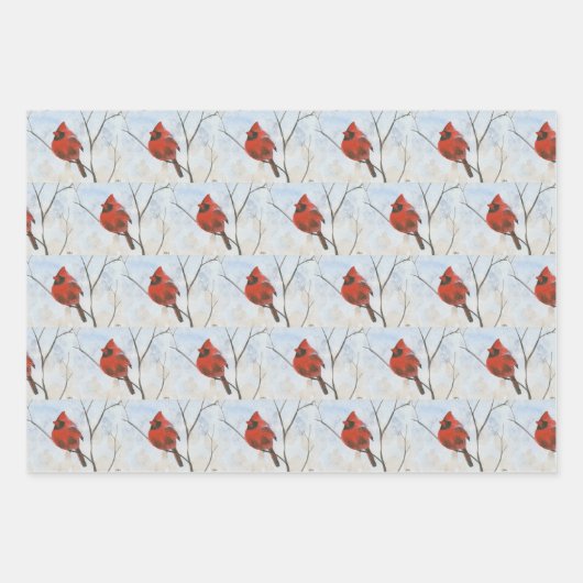 Zongvogels Inpakpapier Vel (Voorkant)