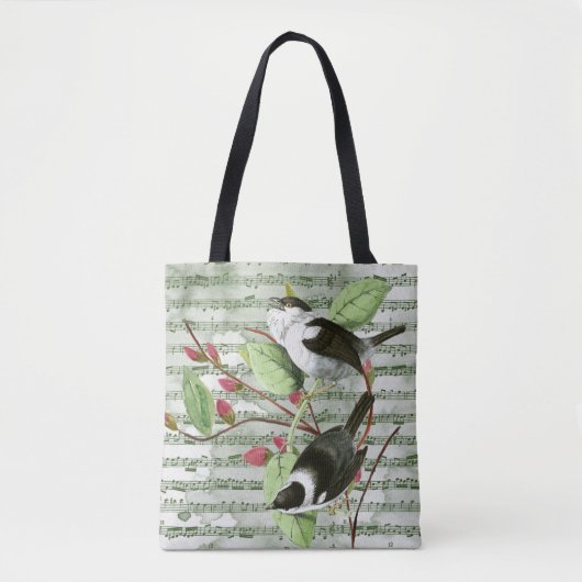  zongvogels op vel tote bag (Voorkant)